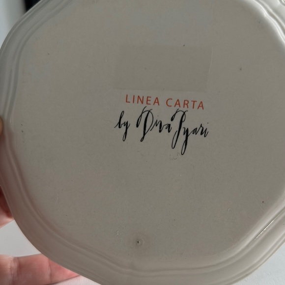 Linea Carta by Dina Pyari, Letter M Plate, Majestic Moonlight by Anthropologie - Picture 5 of 5